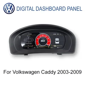 Volkswagen Caddy 2003-2009 Tableau de bord numérique 9 pouces vue principale