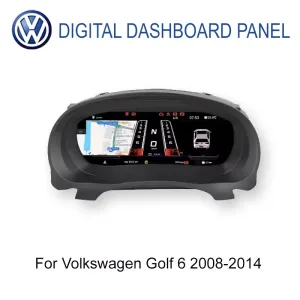 Volkswagen Golf 6 Tableau de bord numérique 2008-2014 12.3 pouces IPS LCD