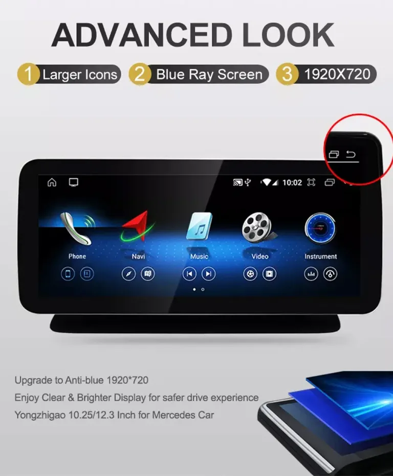 Mercedes Classe B Unité principale Android 2012-2018 | CarPlay DSP