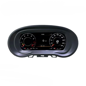 Prelingcar 9 pouces LCD digital dashboard front view pour VW Polo 6R 2008-2016, Vento et CrossFox 2015
