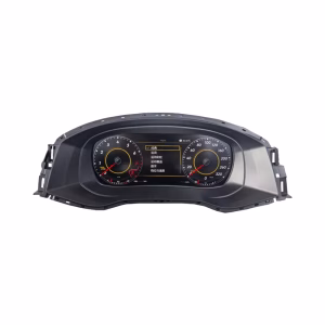 Vue de face du tableau de bord numérique de la Volkswagen Passat 2016 2017 montrant l'écran LCD IPS de 12,3 pouces