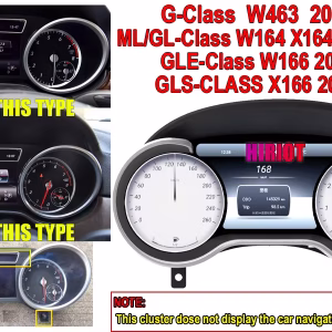 Mercedes ML GL Digital Cluster 2012-2015 | 12.3″ CarPlay, Android Auto