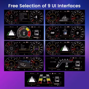 Audi TT Mk2 Virtual Cockpit – 12.3″ Digital Cluster for 8J 2008–2014 8 Combiné d'instruments digital 12.3 pouces pour Audi TT 2009-2013