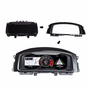 Cadre de fixation pour le tableau de bord numérique Volkswagen (Golf 7, Passat B8, CC) avec écran de 12,3 pouces