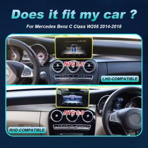 Écran Android Mercedes W205 GLC | C-Class X253 V-Class W447 NTG 5.0 4 Mercedes Benz Classe C W205 GLC X253 V W446 Navigation multimédia automobile
