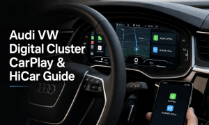 Connectez sans fil CarPlay au guide d'installation du combiné d'instruments numérique Audi VW