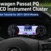 Installation du combiné d'instruments numérique de la Passat