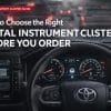 Comment choisir le bon combiné d'instruments numérique avant de passer commande ?