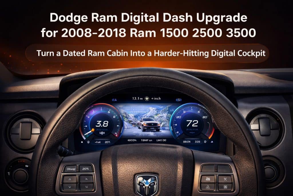 Mise à niveau du tableau de bord numérique Dodge Ram