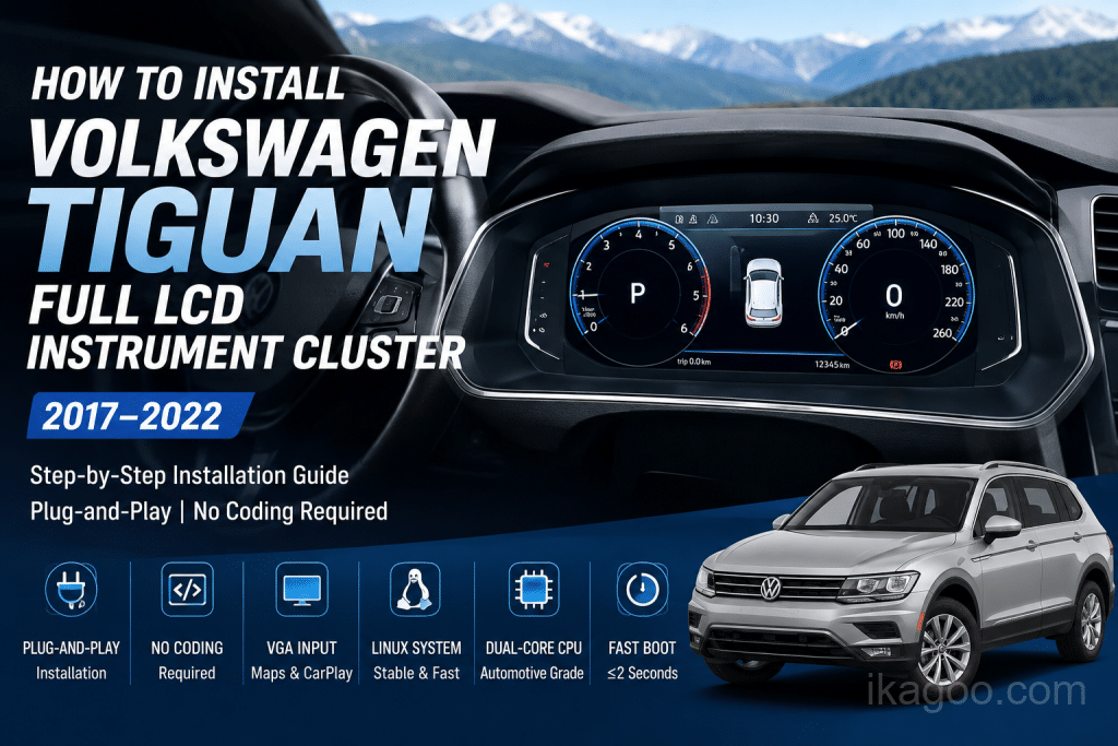 Comment installer le groupe d’instruments LCD complet du Volkswagen Tiguan 2017-2022