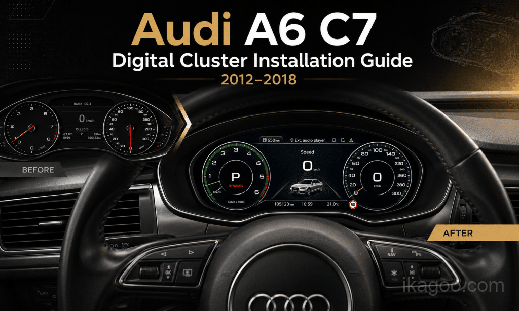 Comment installer un combiné d'instruments numérique pour Audi A6 C7 (2012-2018)