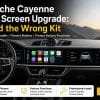 Installation du kit de mise à niveau à double écran pour Porsche Cayenne 2018-2023 (intérieur)