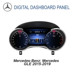 Tableau de bord numérique Mercedes GLE 2015-2019 | Écran LCD 12,3 pouces avec CarPlay