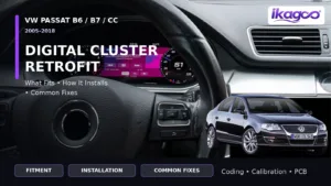 Installation et mise en place du tableau de bord numérique sur les VW Passat B6, B7 et CC, ainsi que les solutions courantes aux problèmes rencontrés