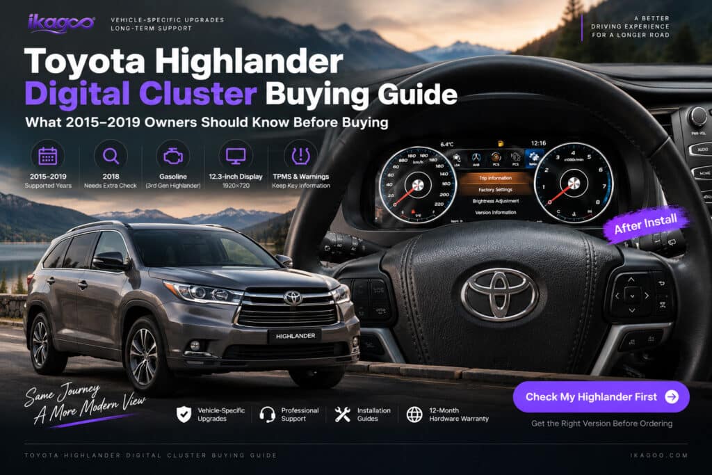 Guide d'achat du combiné numérique pour Toyota Highlander : ce que les propriétaires de 2015–2019 devraient savoir avant d'acheter.
