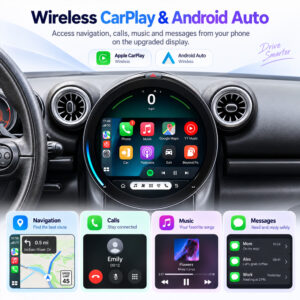 BMW MINI Countryman R60 Android Head Unit 2011–2015 – 11.8" Android 14 Touchscreen with CarPlay 7 BMW MINI 2011-2015 11.8 inch Android head unit carplay visual