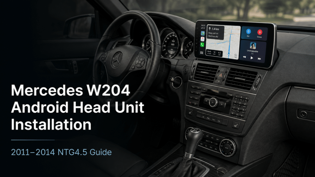 Installation d'un autoradio Android pour Mercedes W204 : guide en 14 étapes NTG4.5 pour 2011–2014