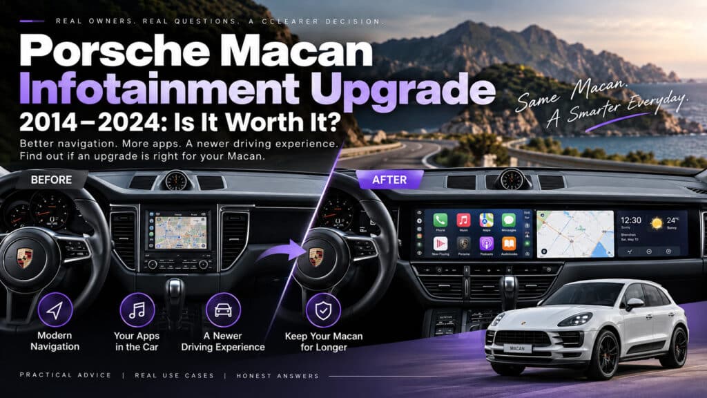 Mise à niveau de l'infodivertissement Porsche Macan : CarPlay ou écran double ?