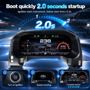 Toyota Land Cruiser Prado 150 Combiné d'instruments numérique 2010–2020 – photo 5 de la galerie produit