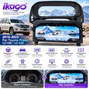 Toyota Land Cruiser Prado 150 Combiné d'instruments numérique 2010–2020 – photo 8 de la galerie produit