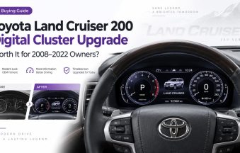Mise à niveau du combiné numérique Toyota Land Cruiser série 200 installée dans le tableau de bord J200 LC200