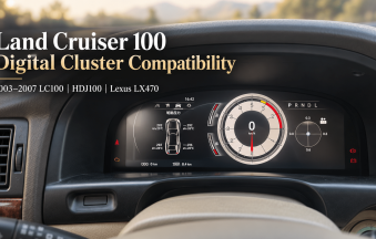 Compatibilité du tableau de bord numérique Land Cruiser 100 : Ce que les propriétaires de LC100, HDJ100 et LX470 doivent confirmer avant d'acheter