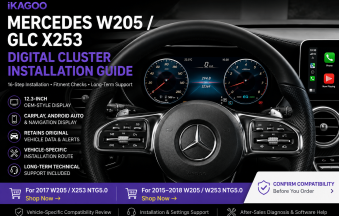 Mercedes W205 digital cluster installation guide