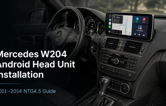 Installation d'un autoradio Android pour Mercedes W204 : guide en 14 étapes NTG4.5 pour 2011–2014